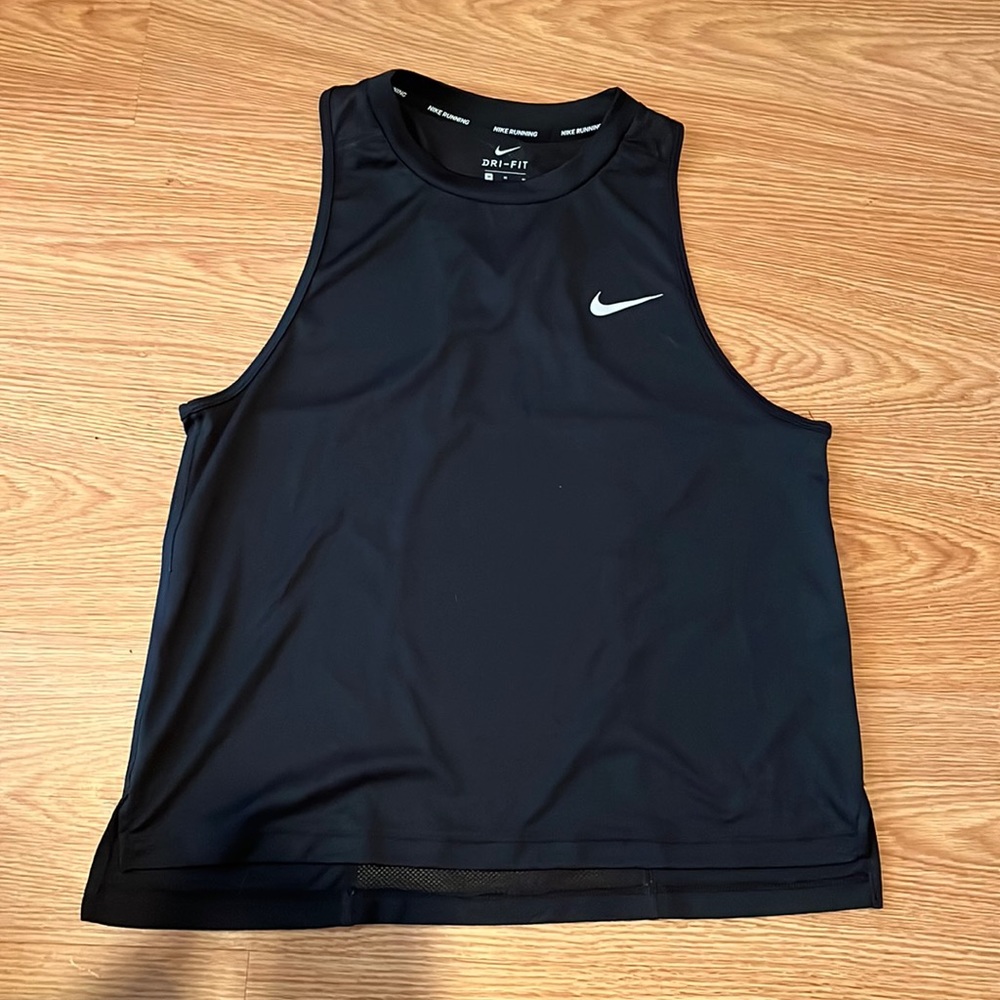 Nike dri fit running tank top medium mesh back